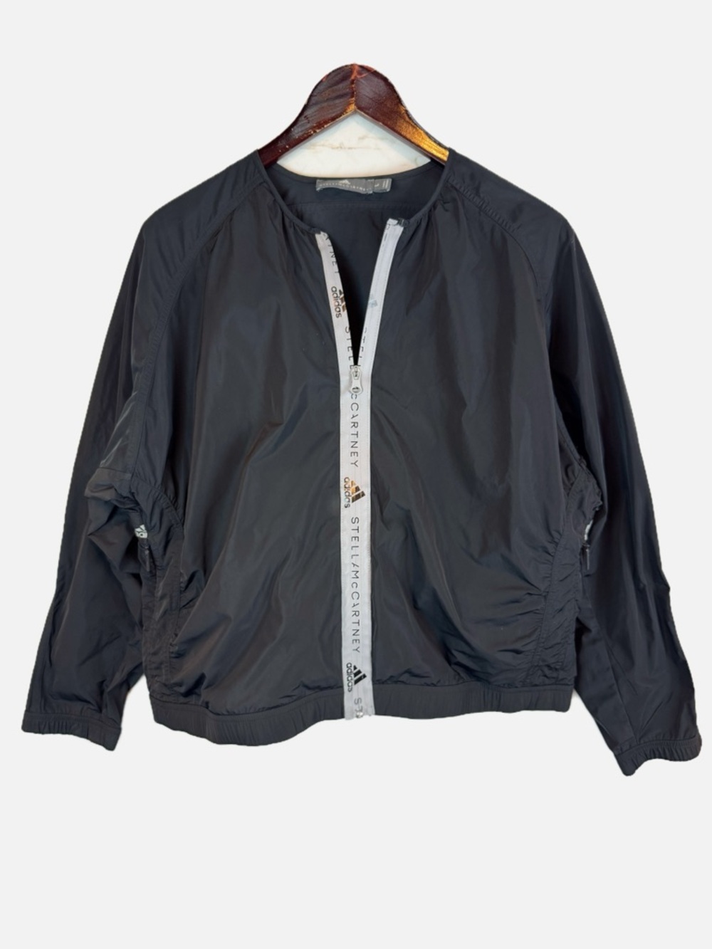 Adidas x Stella McCartney | Collarless Zip Up Active Jacket, L